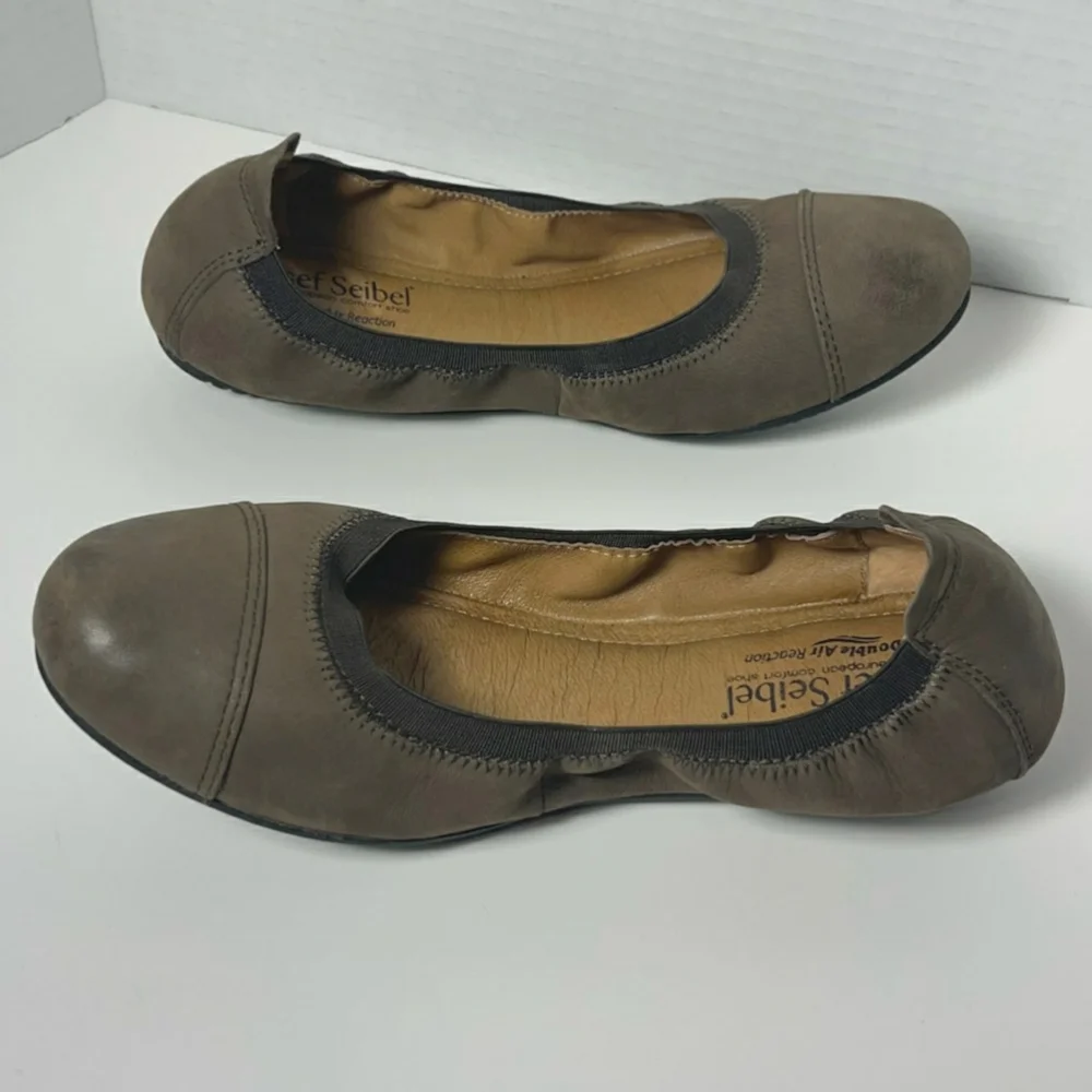 Josef seibel's - brown nubuck ballet flats